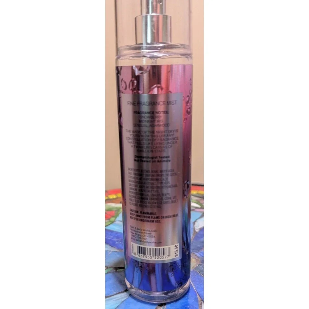 Bath & Body Works Starlit Night Fine Fragrance Mist Spray 8 oz Discontinued 95%